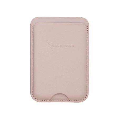 TECHMADE SMART WALLET SLIM DESIGN MAGNETIC 3 CARTE BLACK PINK