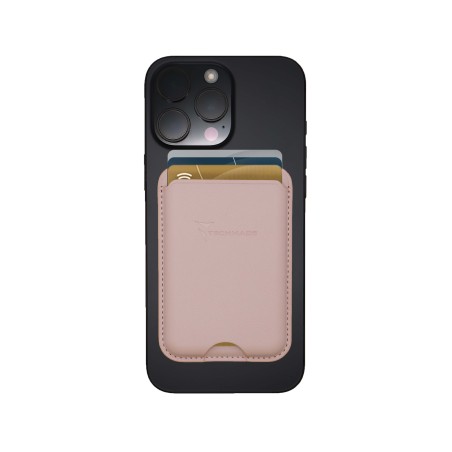 TECHMADE SMART WALLET SLIM DESIGN MAGNETIC 3 CARTE BLACK PINK