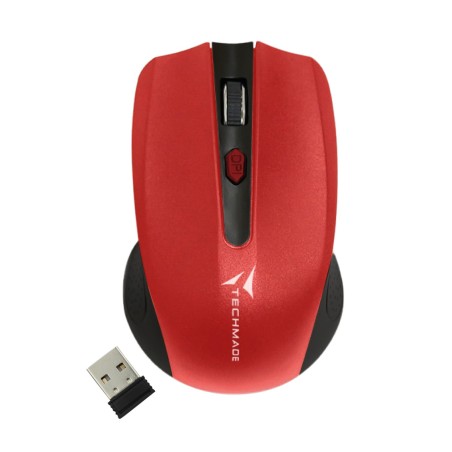 TECHMADE MOUSE WIRELESS TM-XJ30-RED