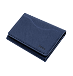 ETRES WALLET SMART FLAT COLLEZIONE SAFFIANO BLU