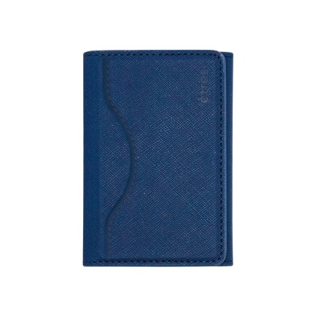 ETRES WALLET SMART FLAT COLLEZIONE SAFFIANO BLU