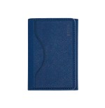 ETRES WALLET SMART FLAT COLLEZIONE SAFFIANO BLU