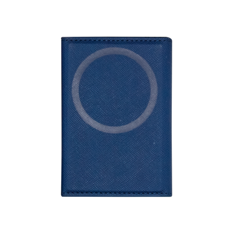 ETRES WALLET SMART FLAT COLLEZIONE SAFFIANO BLU