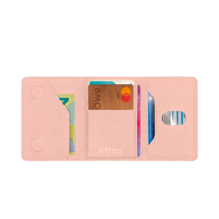 ETRES WALLET SMART FLAT COLLEZIONE SAFFIANO PINK