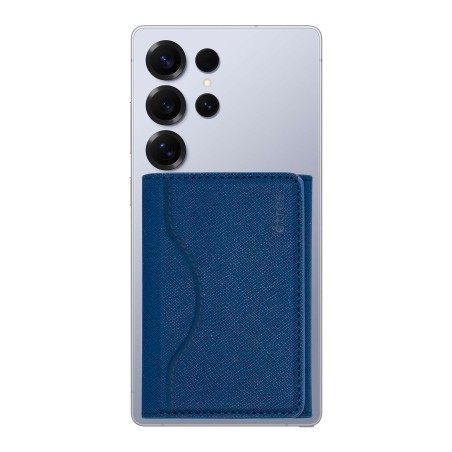 ETRES WALLET SMART FLAT COLLEZIONE SAFFIANO BLU