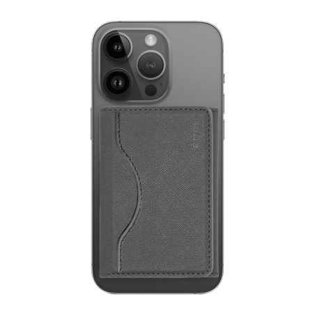 ETRES WALLET SMART FLAT COLLEZIONE SAFFIANO GREY