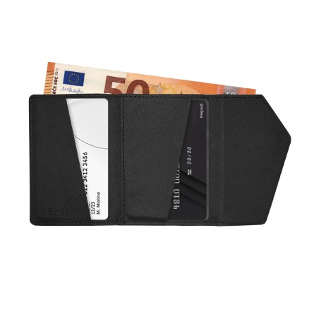 ETRES SMART WALLET EASY SAFFIANO BLACK