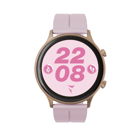 *TECHMADE SMARTWATCH GOLD ROSE CASE + PK BELT + PK EARBUD BUNDLE