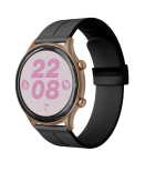 *TECHMADE SMARTWATCH GOLD ROSE CASE + PK BELT + PK EARBUD BUNDLE
