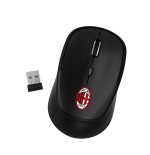 TECHMADE MOUSE SENZA FILO UFFICIALE MILAN NERO