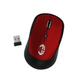 TECHMADE MOUSE SENZA FILO UFFICIALE MILAN ROSSO