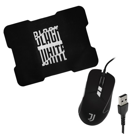 TECHMADE COMBO SET GAMING MOUSE+PAD UFFICIALE JUVENTUS