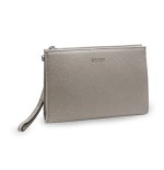 ETRES HANDBAG SILVER-SILVER IN SIMILPELLE CON ZIP E TRACOLLA