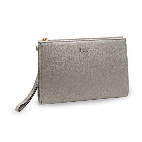 ETRES HANDBAG SILVER-GOLD IN SIMILPELLE CON ZIP E TRACOLLA