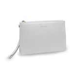 ETRES HANDBAG WHITE-GOLD IN SIMILPELLE CON ZIP E TRACOLLA