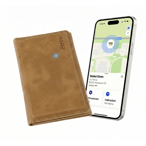 ETRES SMART WALLET FINDER BASIC MAGSAFE LOCALIZZATORE GPS BROWN