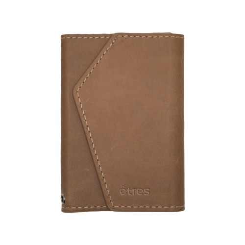ETRES ITALIA WALLET MODELLO ROMA GENUINE LEATHER CLASSIC BROWN