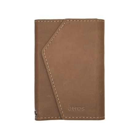 ETRES ITALIA WALLET MODELLO ROMA GENUINE LEATHER CLASSIC BROWN