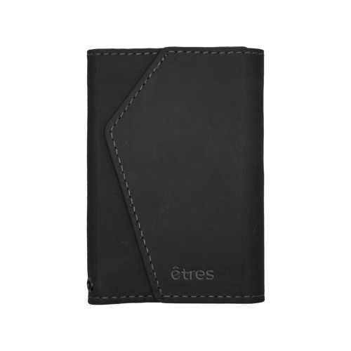 ETRES ITALIA WALLET MODELLO ROMA GENUINE LEATHER CLASSIC BLACK