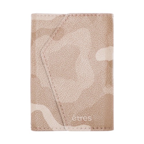 ETRES ITALIA WALLET MODELLO ROMA GENUINE LEATHER CAM LIGHT BROWN