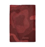ETRES ITALIA WALLET MODELLO ROMA GENUINE LEATHER CAM RED