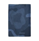 ETRES ITALIA WALLET MODELLO ROMA GENUINE LEATHER CLASSIC CAM BLU