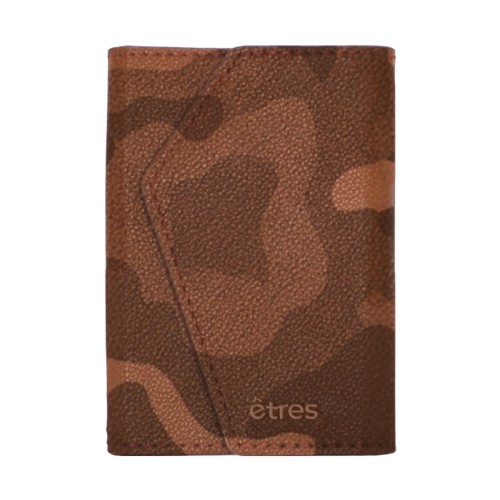 ETRES ITALIA WALLET MODELLO ROMA GENUINE LEATHER CAM BROWN