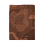 ETRES ITALIA WALLET MODELLO ROMA GENUINE LEATHER CAM BROWN