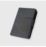 ETRES SMART WALLET SLIDE PORTACARTE IN METALLO SAFFIANO GREY