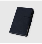 ETRES SMART WALLET SLIDE PORTACARTE IN METALLO SAFFIANO DARK BLU