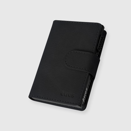 ETRES SMART WALLET SLIDE PORTACARTE IN METALLO SAFFIANO BLACK