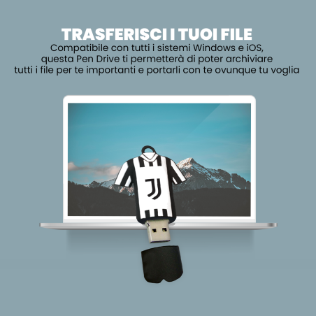 TECHMADE PENDRIVE 32GB UFFICIALE JUVENTUS