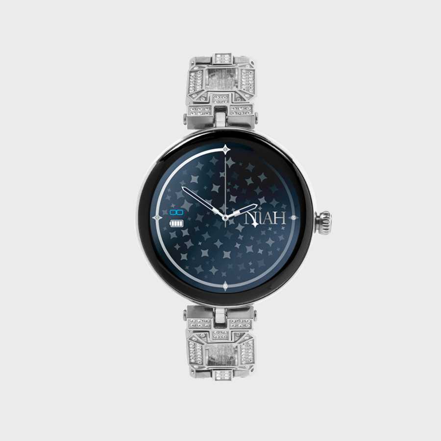 NIAH LYRA SMARTWATCH CON MAGLIA METALLICA GRANDE SILVER NIAH LYRA SMARTWATCH CON MAGLIA METALLICA GRANDE SILVER