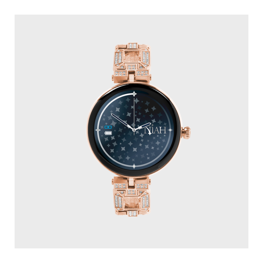 NIAH LYRA SMARTWATCH CON MAGLIA METALLICA GRANDE GOLD ROSE NIAH LYRA SMARTWATCH CON MAGLIA METALLICA GRANDE GOLD ROSE