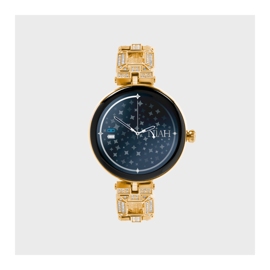 NIAH LYRA SMARTWATCH CON MAGLIA METALLICA GRANDE GOLD NIAH LYRA SMARTWATCH CON MAGLIA METALLICA GRANDE GOLD