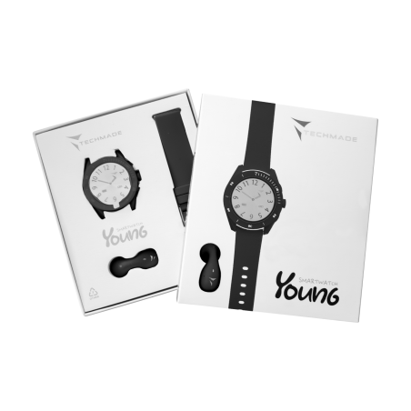TECHMADE TM-YOUNG-BK SMARTWATCH YOUNG+AURICOLARE SINGOLO NERO