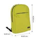 TECHMADE ZAINO PROFESSIONAL STYLE PER PC (30x12x43 CM) VERDE