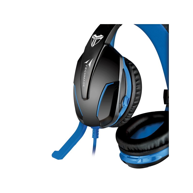Techmade Techmade TM-FL1 Cuffie Con Microfono Gaming Headset Blue Camouflage 